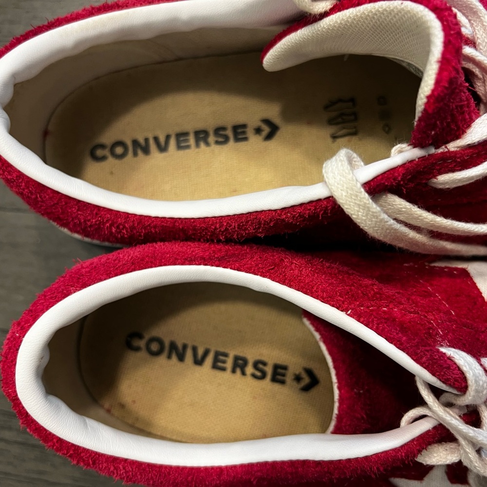 Converse Red and White Sneakers - Picture 9 of 9